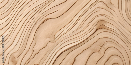 Natural brown oak wood grain texture background with a dry, wave-like pattern