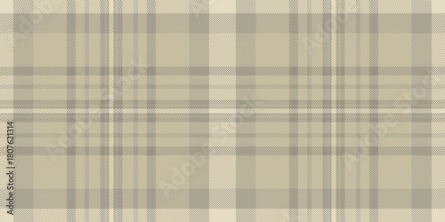 Classic plaid pattern in neutral tones. Versatile textile design suitable for backgrounds, fashion, or graphic projects needing a timeless touch.