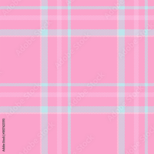 Delicate pastel plaid pattern. Soft pink and light blue create a cheerful, calming texture. Ideal for backgrounds, textiles, or adding a gentle, modern touch.
