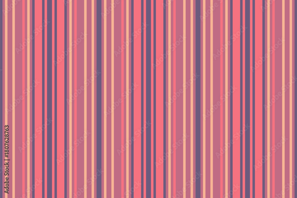 Obraz premium Retroinspired vertical stripes in various shades of pink and purple create a vibrant and versatile background. Perfect for textiles, web design, and creative projects.