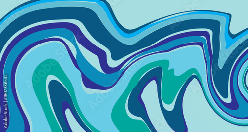 Abstract seamless pattern with wavy lines. Geometric background. Colorful illustrations and sensitive lines. Vector illustration. Waved pattern. Vector Illustration.