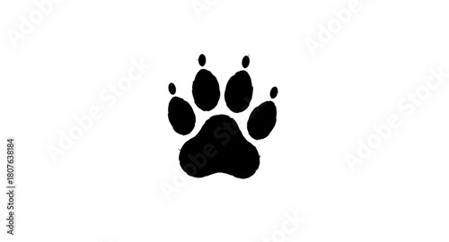 paw, print, animal, black, claw, pad, trace, track, step, wild, beast, creature, padmark, pawshape, silhouette, pictogram, icon, graphic, vector, emblem, logo, sign, outline, bold, dark, shadow, art, 