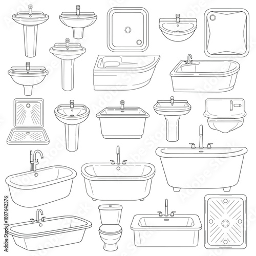Collection of Bathtub and Sink Designs bathtubs sinks
