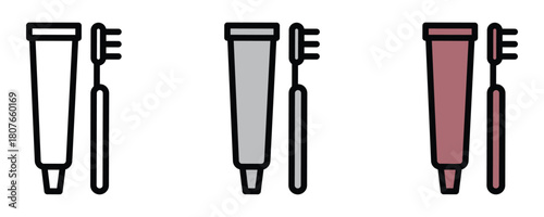 Fresh breath starts here with toothbrush and toothpaste icons for a clean healthy smile, dental care routine for a brighter you every day