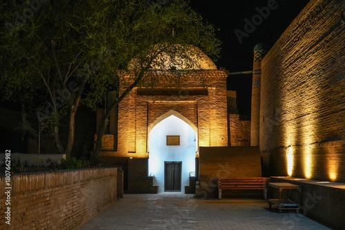 Bild auf Leinwand Sayid Allauddin Mausoleum, One of the Oldest Shrines in Ichan Kala, the Old Town