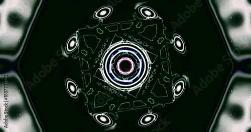 Dynamic tunnel video loop for immersive visual experience with seamless transition