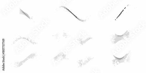 Abstract monochrome patterns a collection of nine unique designs on white