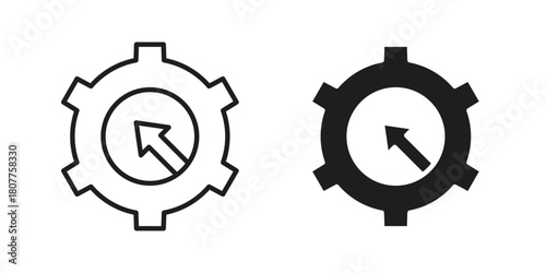 Efficiency icon on white background. Stock vector icon