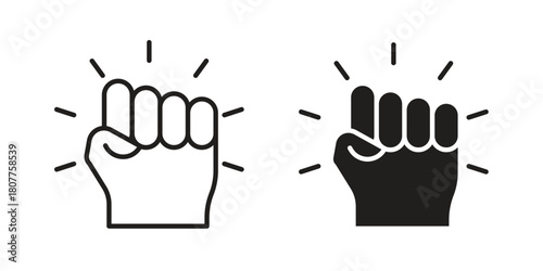 Empowerment icon on white background. Stock vector icon