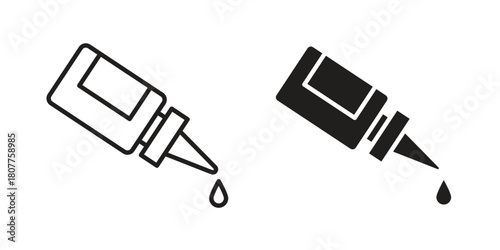 eye drop icon on white background. Stock vector icon