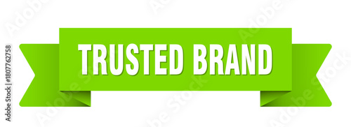 trusted brand ribbon isolated on transparent background. trusted brand ribbon