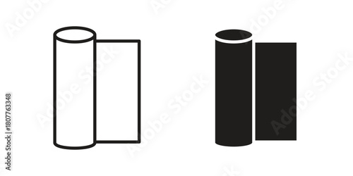 foil roll icon on white background. Stock vector icon