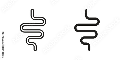 Gut icon on white background. Stock vector icon