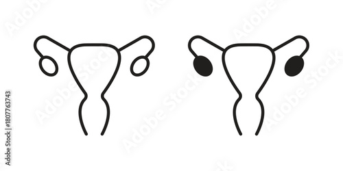 Gynecology icon on white background. Stock vector icon