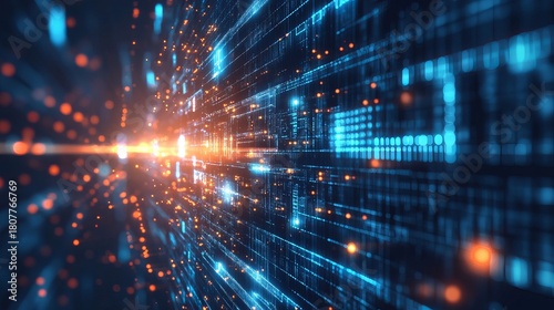 Wallpaper Mural Experience the pulse of modern technology with this vibrant digital network, perfect for illustrating innovation and cutting-edge connectivity solutions today Torontodigital.ca