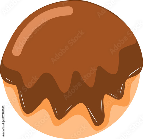 Cute Donut Illustration Colorful Pastel Frosted Doughnut Vector Clipart with Sprinkles and Glaze for Kids, Bakery Designs, Food Icons, and Creative Graphic Elements
