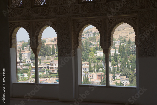 Alhambra Arches Overlooking Granada