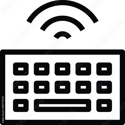 Wireless Keyboard Device Icon