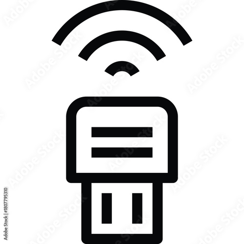 Wireless USB Dongle Wi-Fi Icon