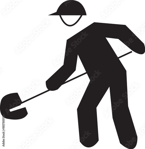 silhouette of a man with a cane