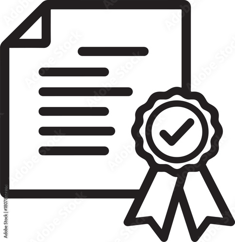 Document web icons in line style. Clipboard, certificate, accept, approved, invoice, archive, collection.
