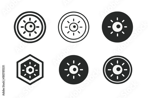 Biohacking Icons Set. Biohacking lifestyle. Line icon set of biohacking lifestyle: wearable tracker, dna helix, pill capsule, smart scale, blue light glasses,