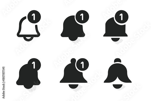 Emotional Notification Icons. Emotional weight of notifications. Icon set. Set Logo of emotional weight of notifications: notification count bubble with heavy