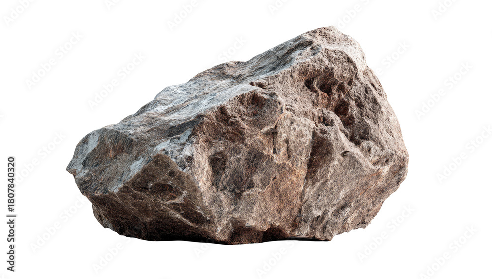 Obraz premium Rough, light gray stone, irregular shape