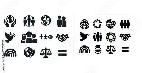 Black icons of social diversity, peace, and justice