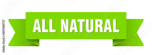 all natural ribbon isolated on transparent background. all natural ribbon