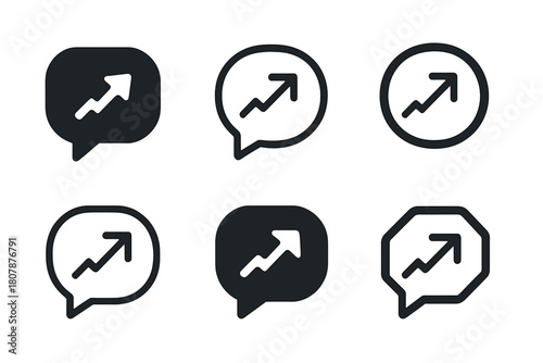 Executive Coaching Icons. executive coaching. Icon set. Set Logo of executive coaching: brain growth tree. harmonious logo variations of the same emblematic