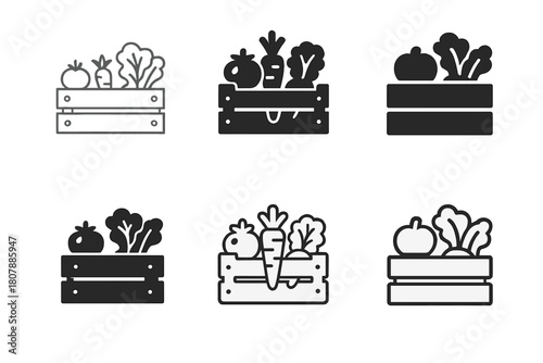 Collective Farm Logos. Collective farm. Icon set. Set Logo of collective farm: wheat sheaf. harmonious logo variations of the same emblematic concept, each