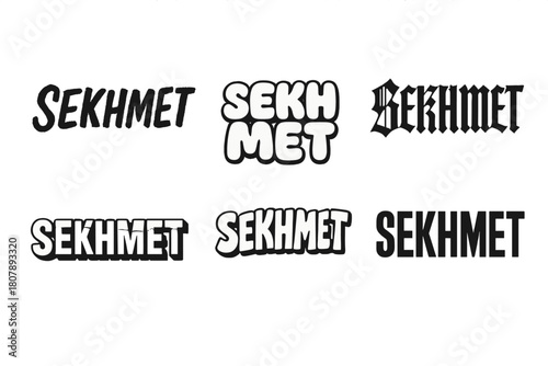 Diverse Lettering Styles. Effort creates results. Set lettering. harmonious lettering variations of the same emblematic concept, each with different artistic