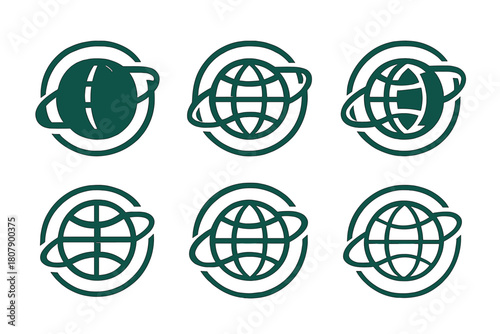 Diverse Emblem Designs. International sticker. Icon set. Set Logo of International sticker: passport stamp style emblem. harmonious logo variations of the same