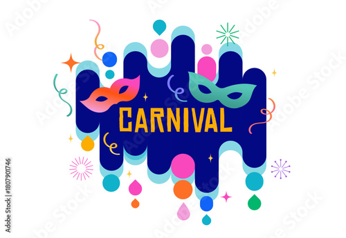 Modern abstract Carnival banner and poster background