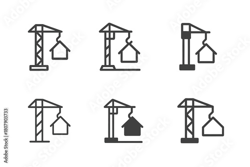 Disaster Preparedness Icons. Architecture for disaster preparedness and recovery. Icon set. Set Logo of architecture for disaster preparedness and recovery:
