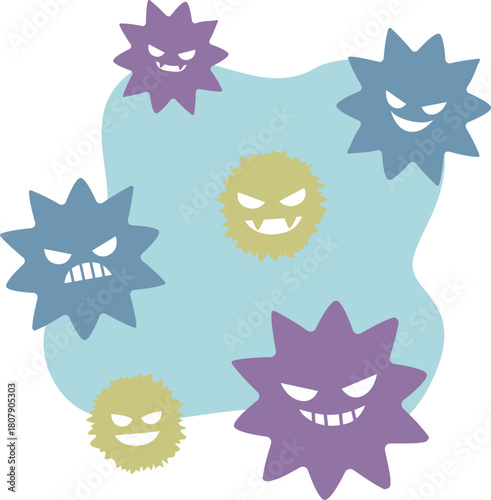 ウイルスのキャラクター