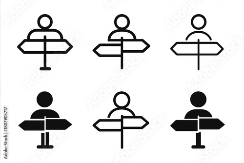 University Orientation Icons. Student orientations and welcome events at universities. Icon set. Set Logo of Student orientations and welcome events at