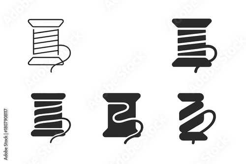 Ecological Logo Designs. Inspirational design with ecology materials trend. Icon set. Set Logo of Inspirational design with ecology materials trend: bamboo