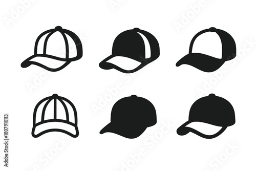Street Style Logos. Street style fashion. Icon set. Set Logo of Street style fashion: Beanie hat. harmonious logo variations of the same emblematic concept,