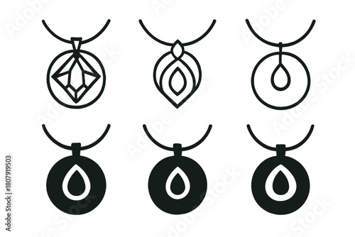 Fashion Accessory Icons. Fashion accessories. Icon set. Set Logo of fashion accessories: bow tie. harmonious logo variations of the same emblematic concept,