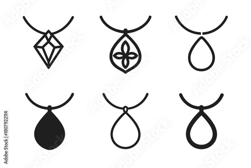 Fashion Accessory Icons. Fashion accessories. Icon set. Set Logo of fashion accessories: bow tie. harmonious logo variations of the same emblematic concept,