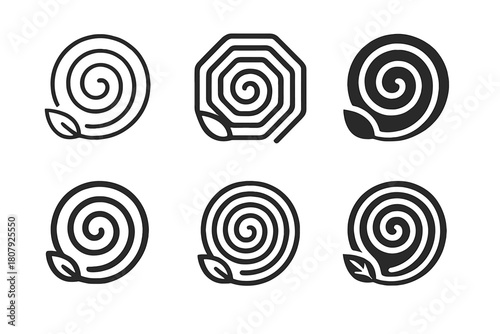 Sustainable Decor Icons. Incorporating Sustainable Materials in Home Decor. Icon set. Set Logo of Sustainable Home Decor: reclaimed wood table. harmonious logo