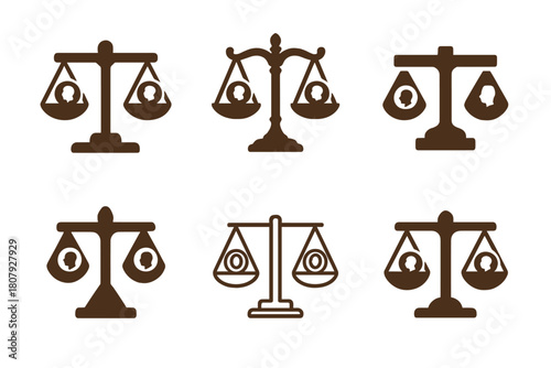 Antique Coin Logos. Starting a Collection of Antique Coins. Icon set. Set Logo of Antique Coin Collecting: treasure chest of coins. harmonious logo variations