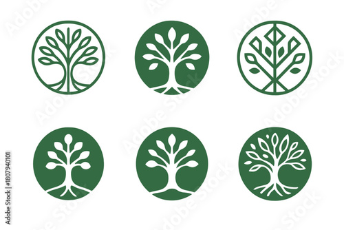 Biodiversity Logo Variations. Biodiversity preservation. Icon set. Set Logo of biodiversity preservation: butterfly. harmonious logo variations of the same