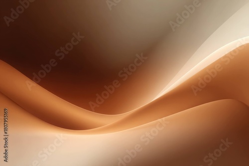 Soft Warm Brown Gradient with Cozy Autumn Minimal Abstract Background