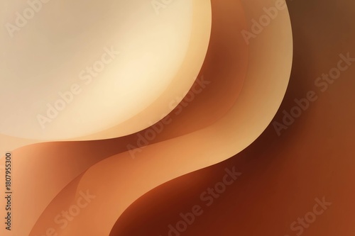 Soft Warm Brown Gradient with Cozy Autumn Minimal Abstract Background