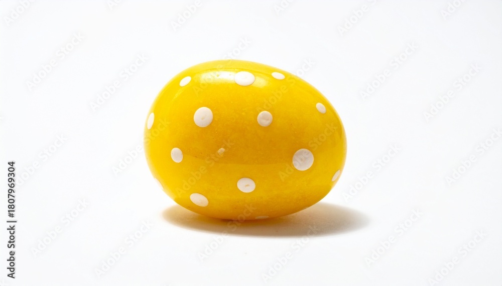 Fototapeta premium Round Stone with Polka Dot Pattern