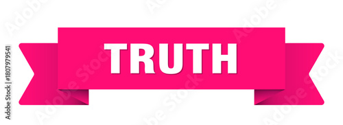 truth ribbon isolated on transparent background. truth ribbon