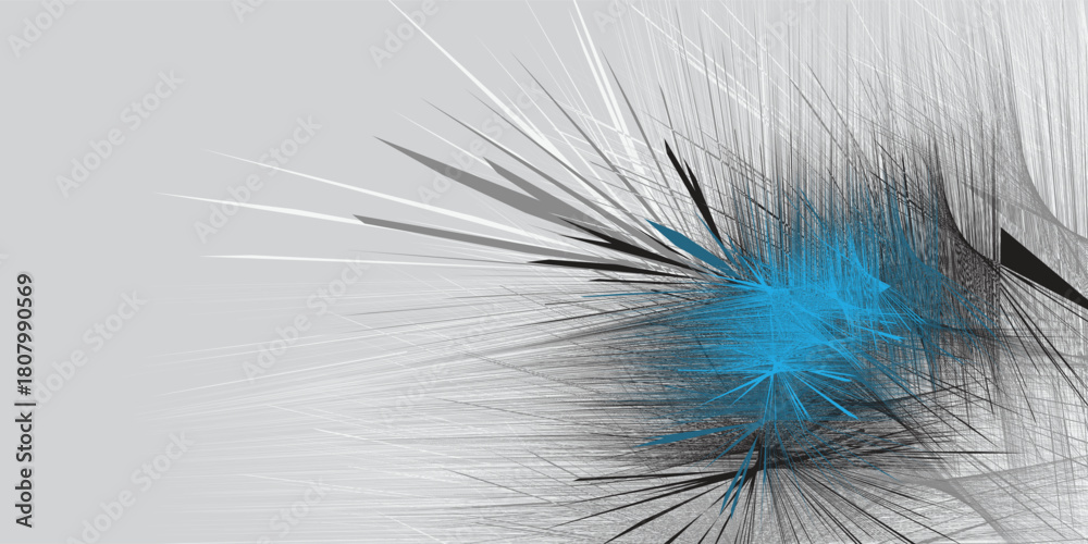 Obraz premium Abstract with geometric line stack. Vector line contour.